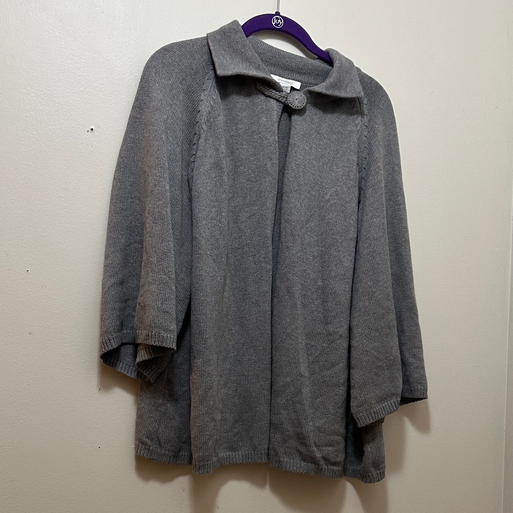 Dressbarn Charcoal Cardigan